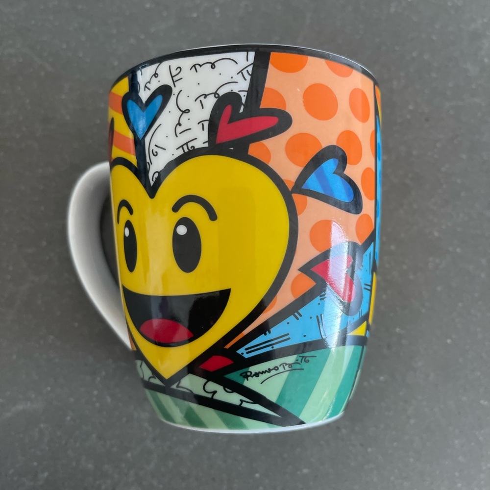 Romero Britto Bone China Emoji Mug